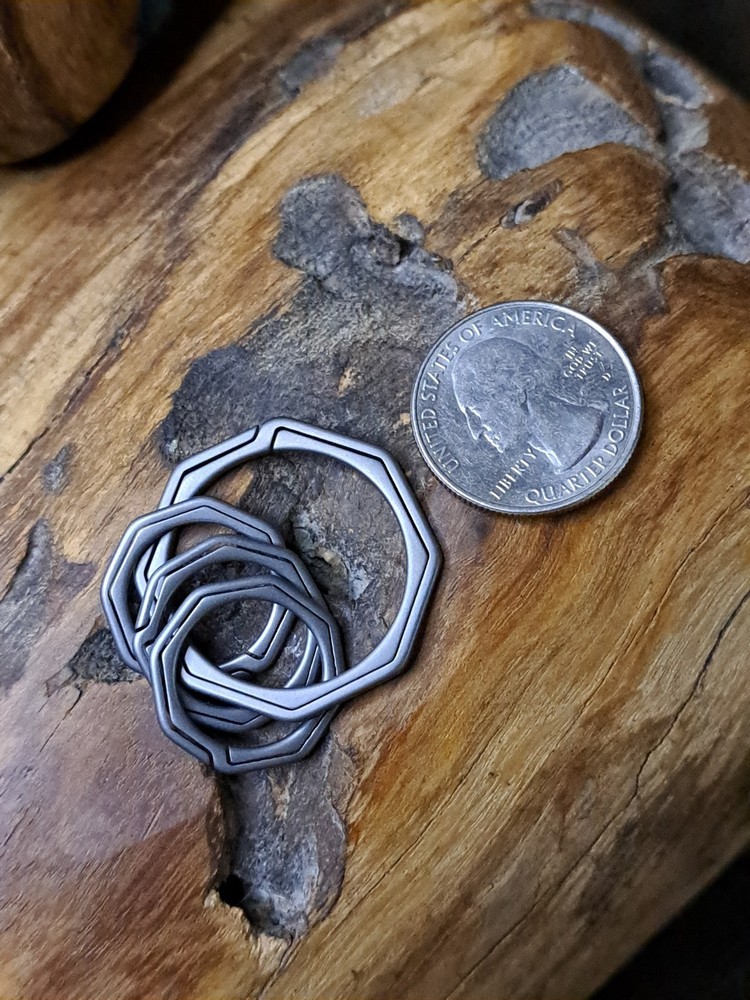 Gentlemen Series Titanium Sidepush Keyring Set