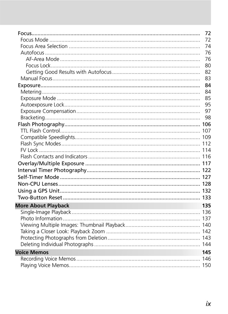 Nikon D2x — User Guide Manual Documentation — 1/2 Size 5.5" x 8.5" Small Compact