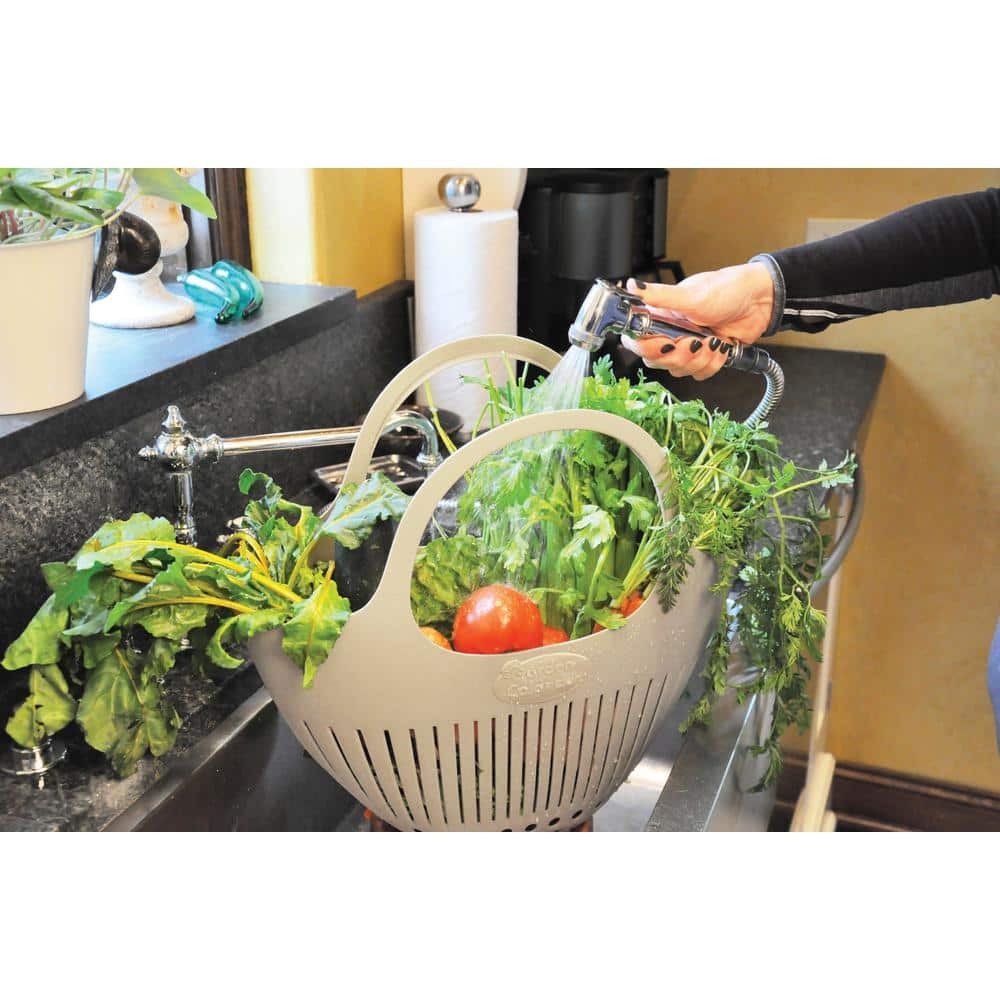 Blue Garden Colander Harvest Basket