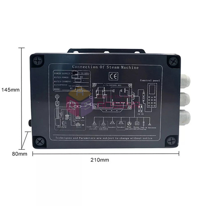 Multi-function KL-801 Steam Room Controller +Fan+ 3KW Generator+Speaker