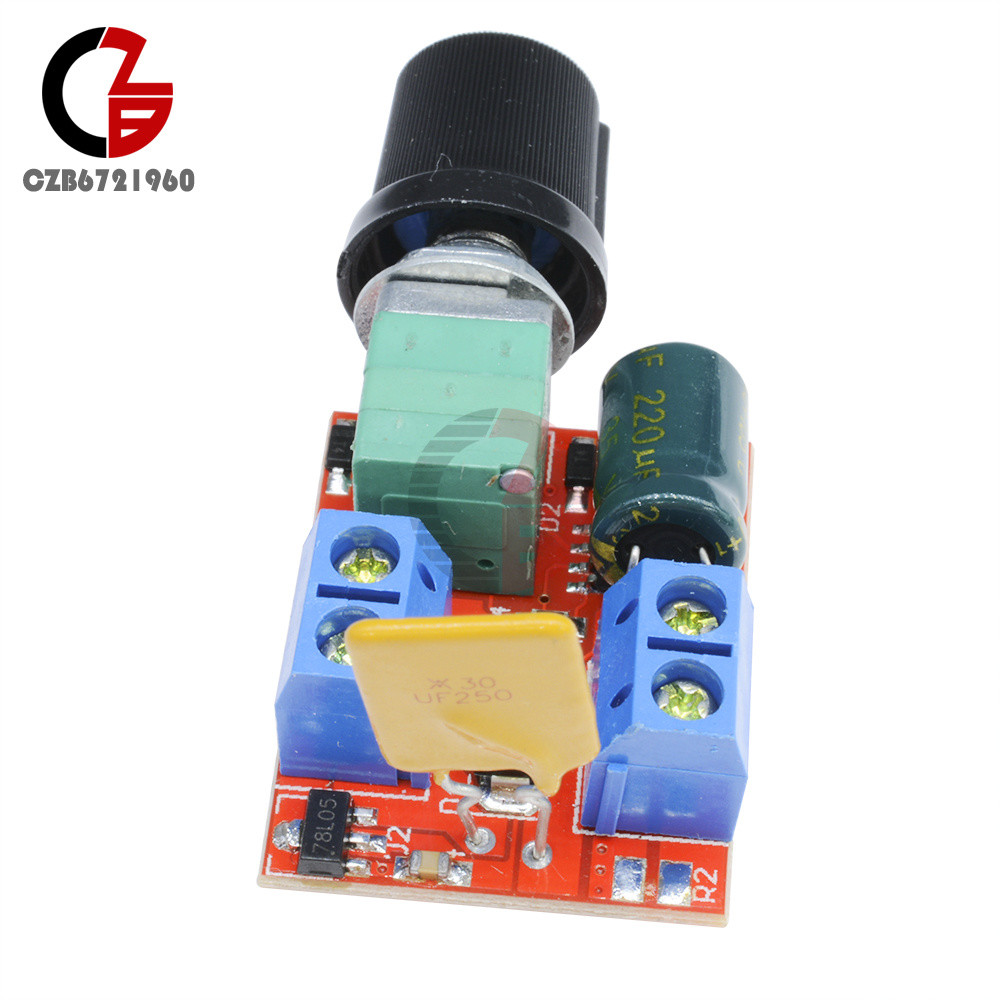 Mini DC 3V-35V 3-35V 5A Motor PWM Speed Control Switch Controller LED Dimmer