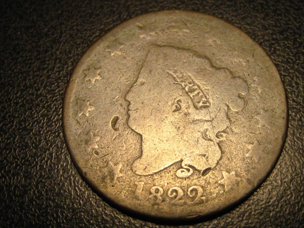 1822 Coronet Head Large Cent BOLD FULL DATE