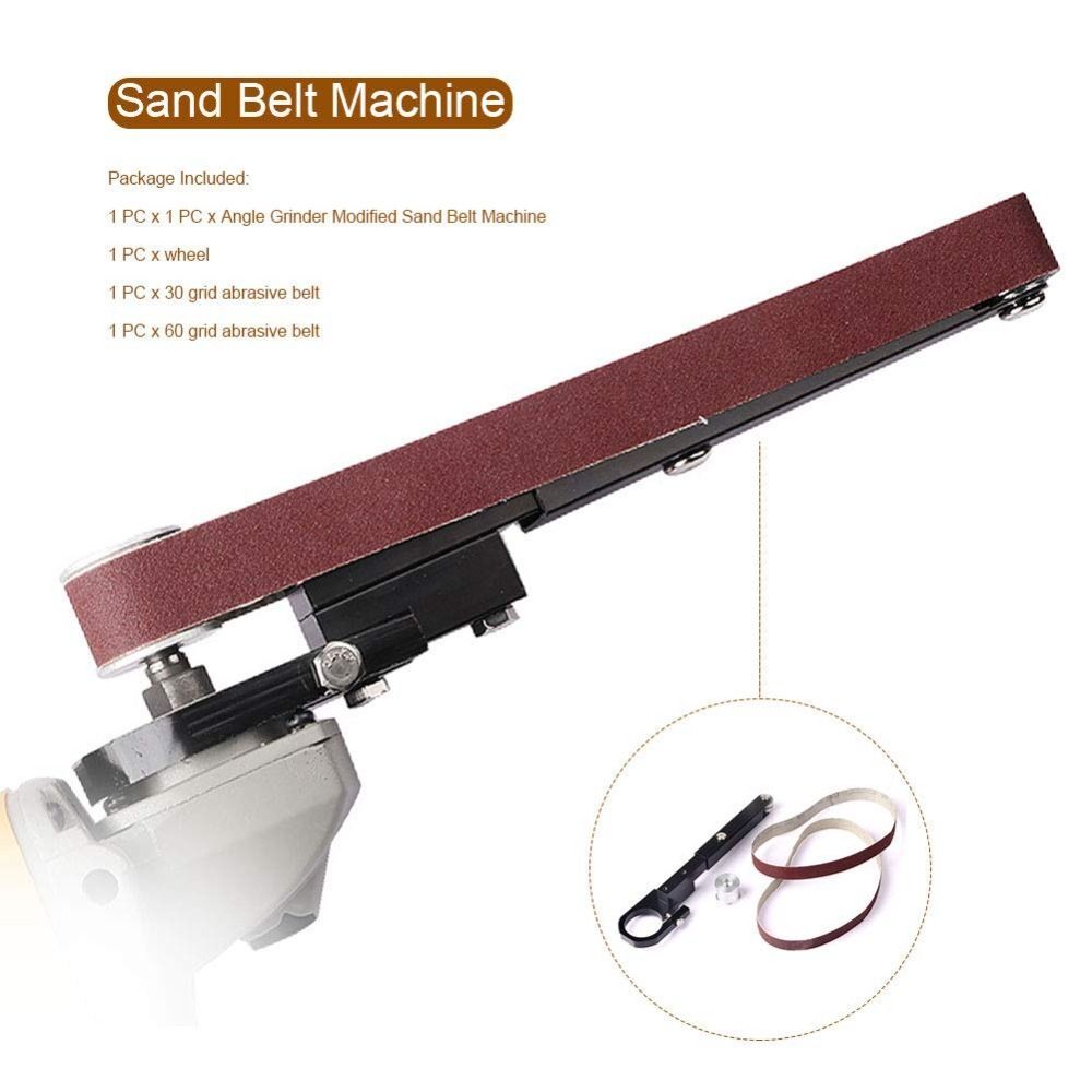 Angle Grinder Modified Belt Sander Grinder Woodworking Sand Belt Machine-Grinder