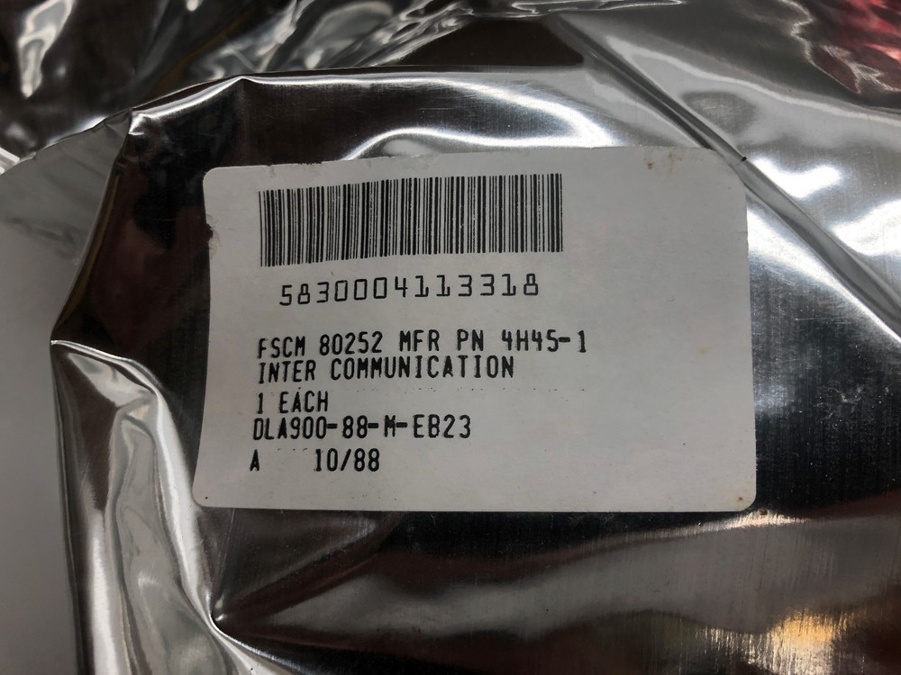 VINTAGE FARADAY INC MILITARY INTERCOM