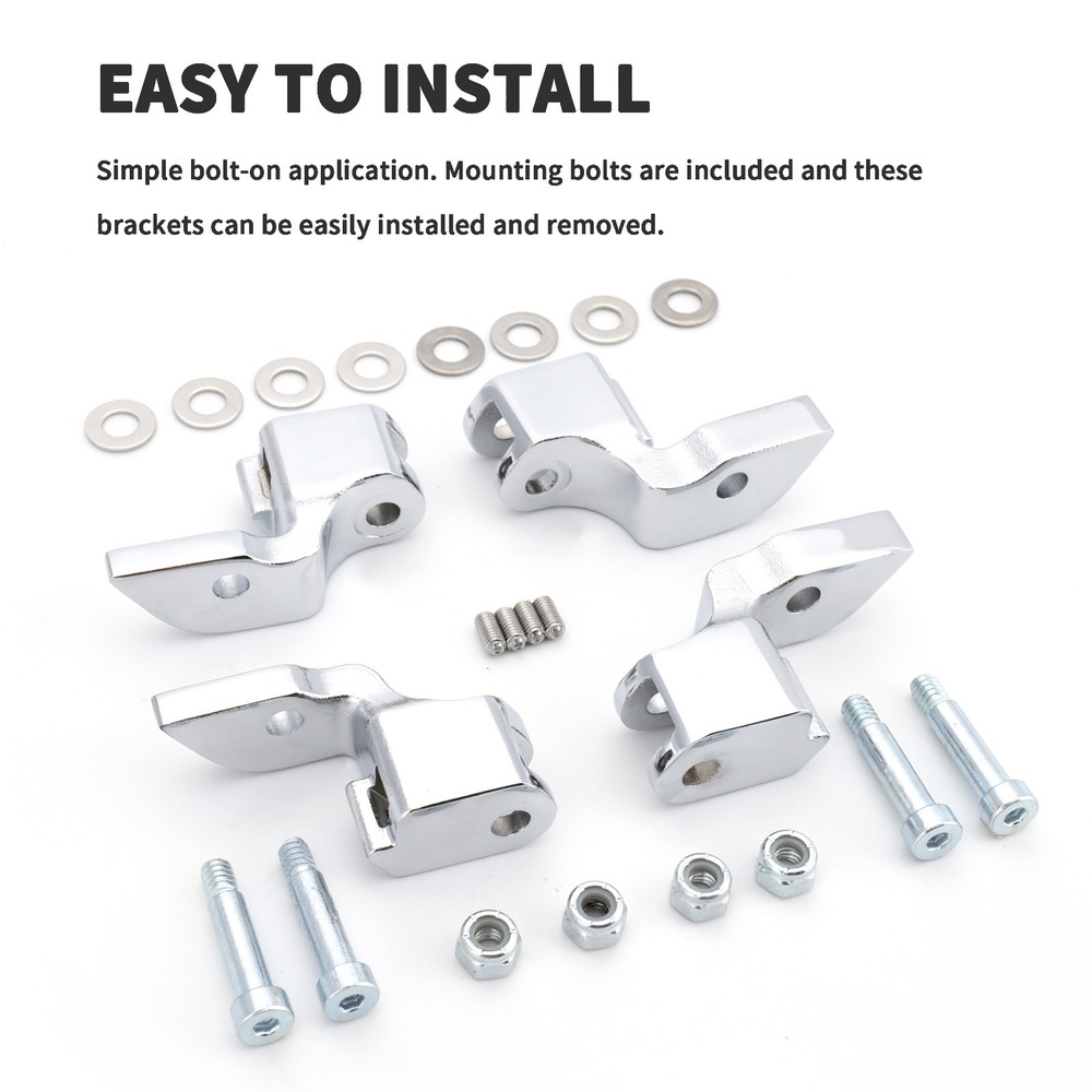 Harley Softail 1'' Out & Forward Driver Floorboard Brackets Relocation 2000-2017