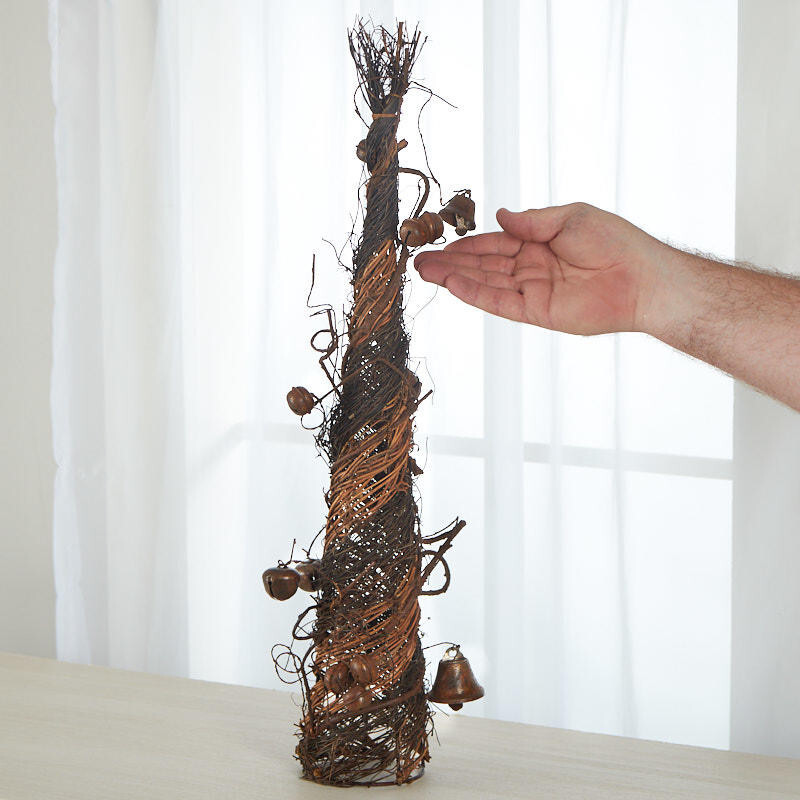 Grapevine Cone 22" Tree with Rustic Jingle and Liberty Bells
