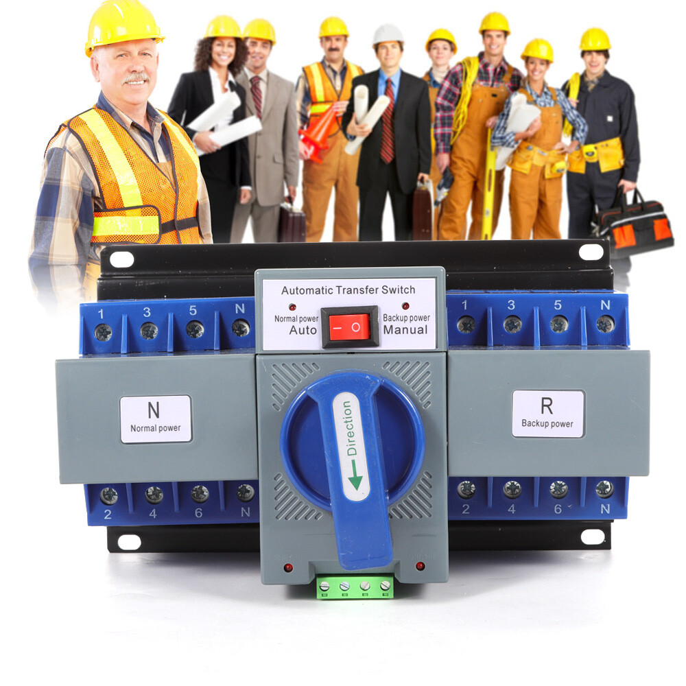 220V/63A 4-Pole Dual-Power Automatic Transfer Switch for Generator