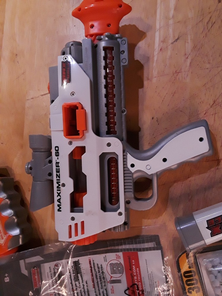 MAX FORCE SPLAT Blaster Lot, Terrornator-85, Shadow Hawk-100, Maximizer-60 Ammo