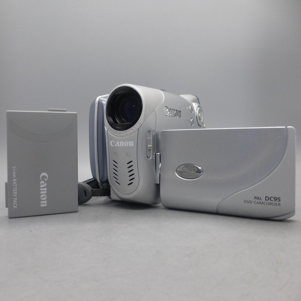 Canon DC95 Handheld DVD-RW Camcorder Silver Tested