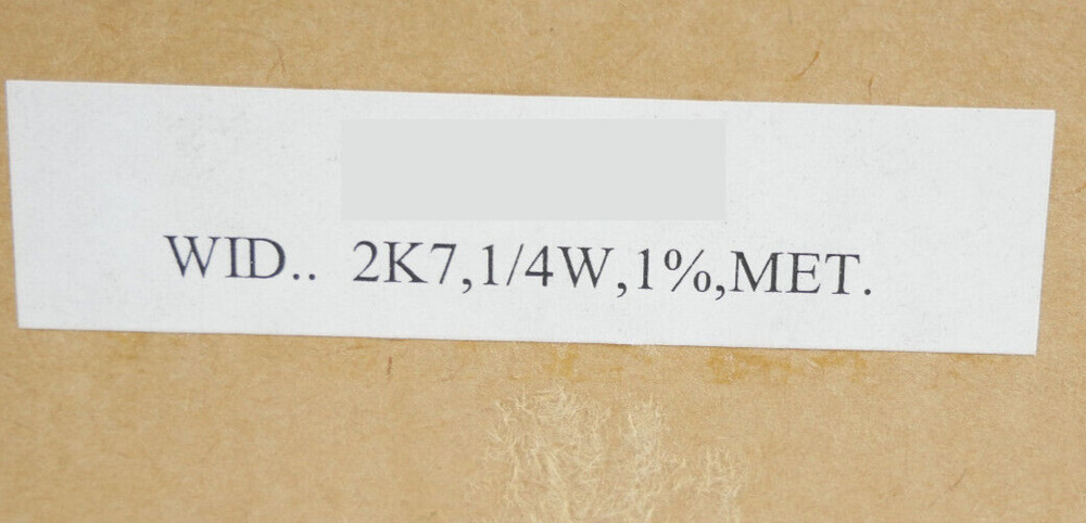 100pcs Resistor with Metal Layer | 2K7 Ohm | 1/4W | 1% Tolerance
