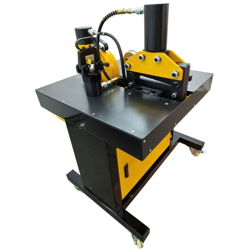4 in 1 Electric Hydraulic Busbar Processor Bus Processing Machine 110V 0°-90°