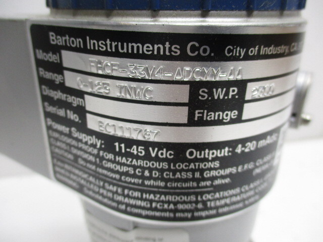 BARTON FHCF-33V4-ADCYY-AA NSNP