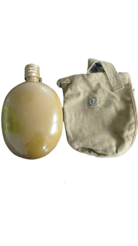 An army canteen with a Soviet-era case.
