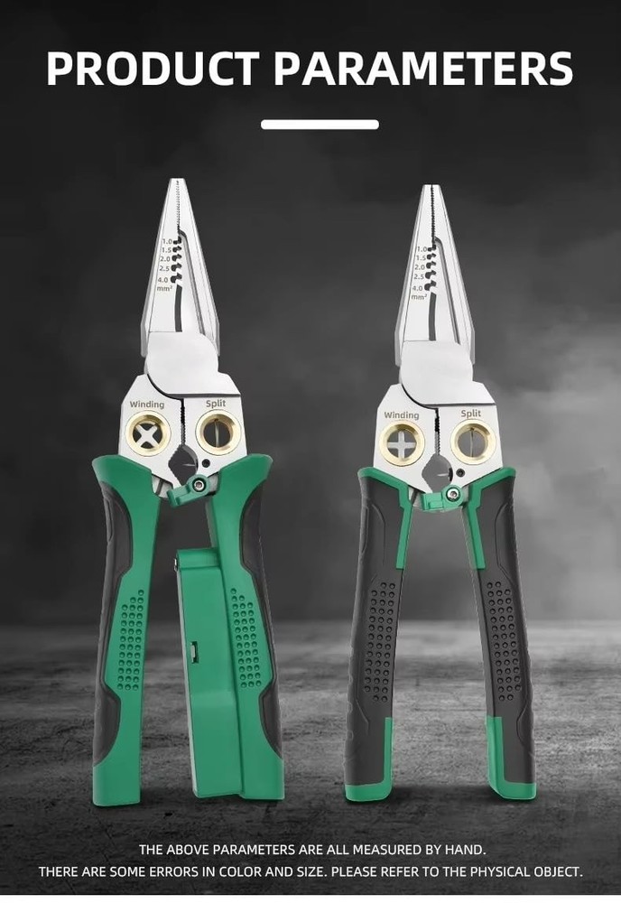 8 In 1 Wire Stripper With Voltage Tester, Multi-Function Electric Wire Stripp...