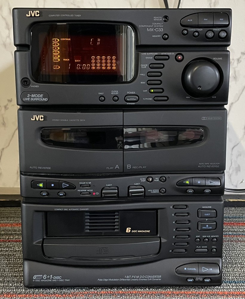 JVC CA-C33BK Stereo Receiver Working- READ