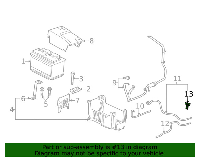 Genuine GM Battery Current Sensor 13585479