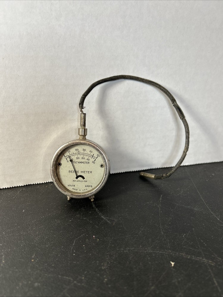 Vintage Beede Meter Volt Ammeter