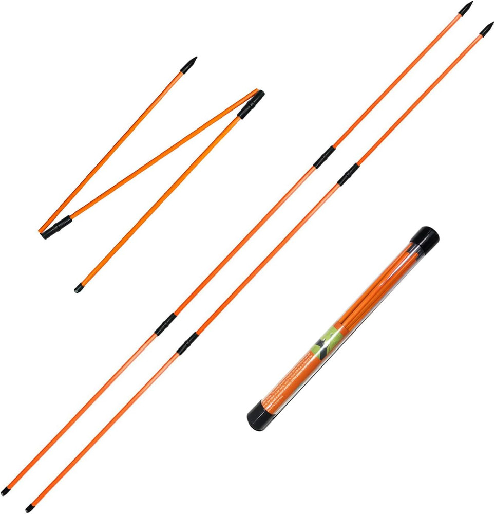Golf Alignment Sticks (Pack of 2) 48-Inch Collapsible Golf Alignment Sticks for