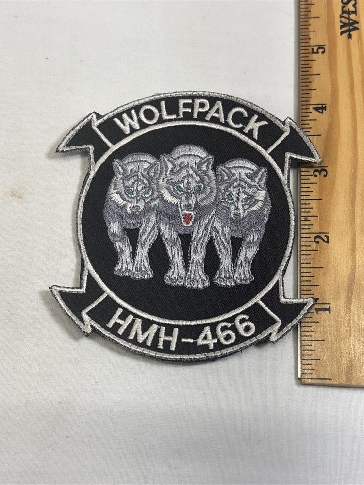 USMC HMH-466 Wolfpack Hook Loop Patch MCAS Miramar CH-53