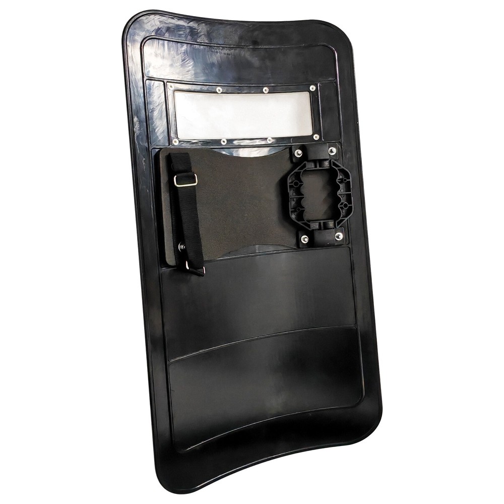 PC Black Anti-riot Shield Security Protection Self Guard Hand-Held Rectangle