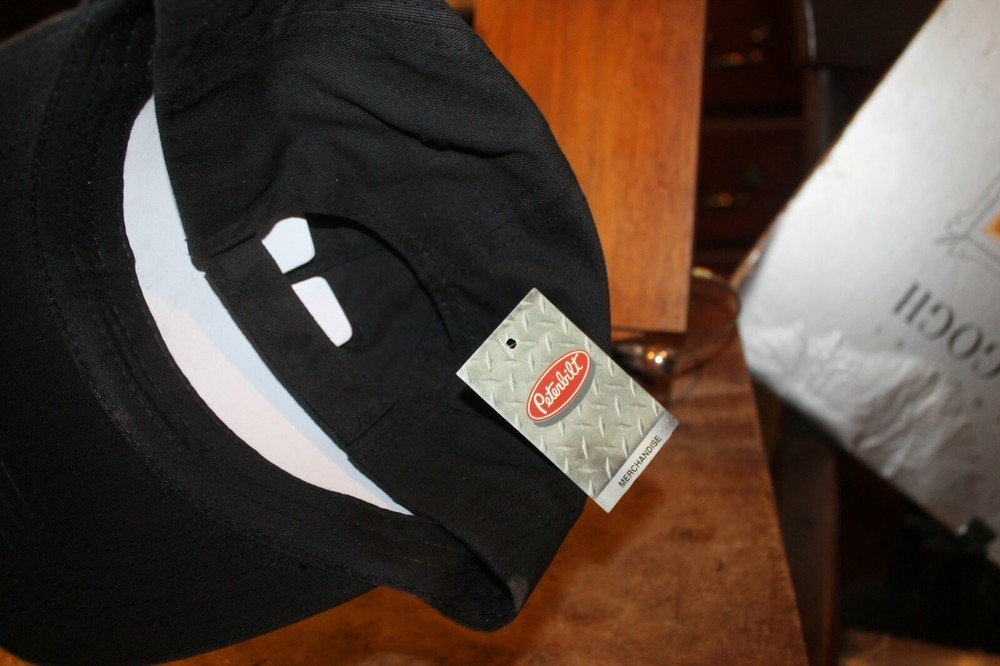 Black Peterbilt Trucks Truckers Style Hat Cap