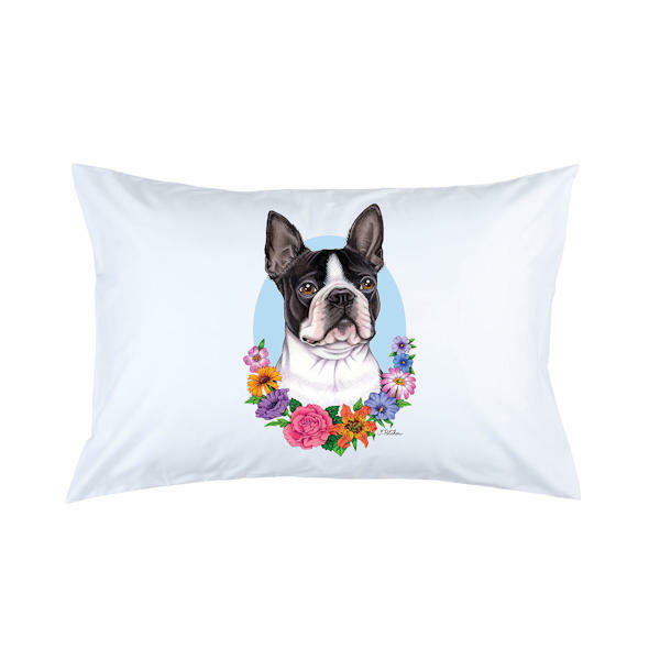 Boston Terrier Micro Fiber Pillowcase