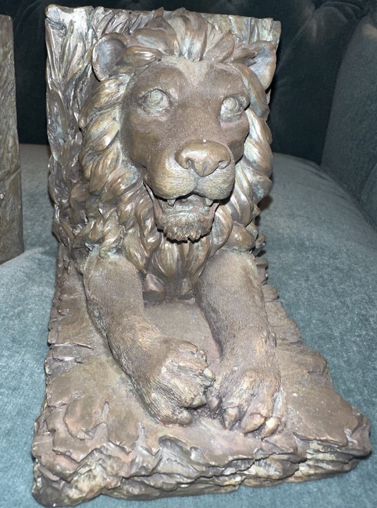 Vintage CBK 1999 Lion Bookends
