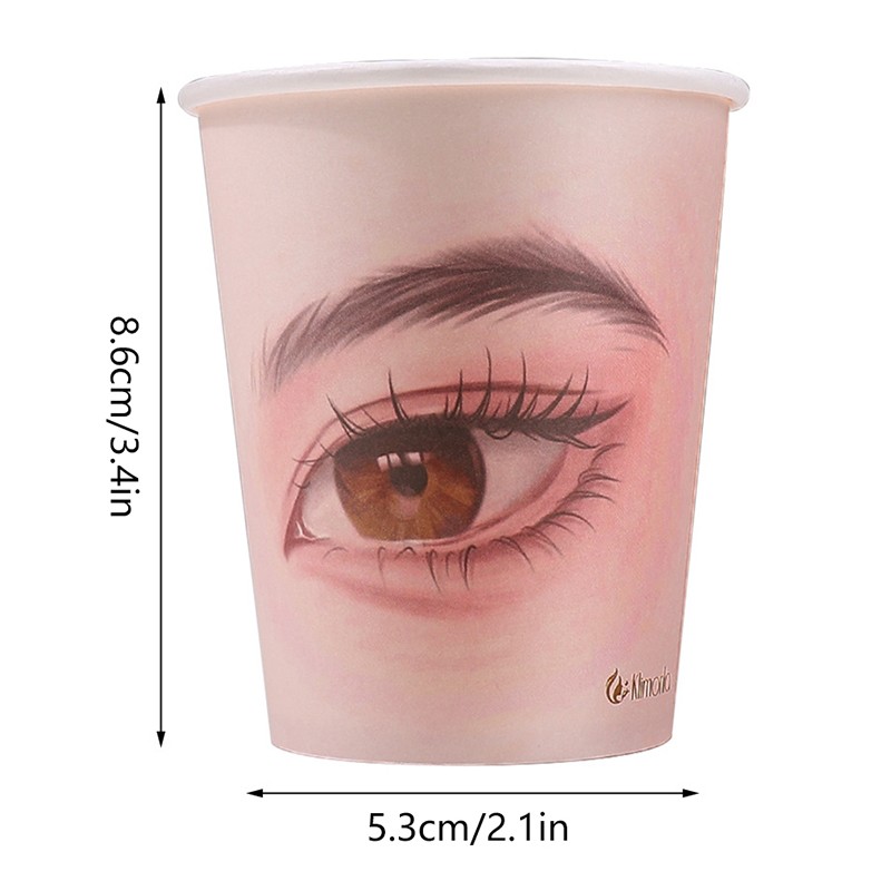 5Pcs Beauty Eyelash Practice Paper Cup Eyelash Extension Beginner Practice