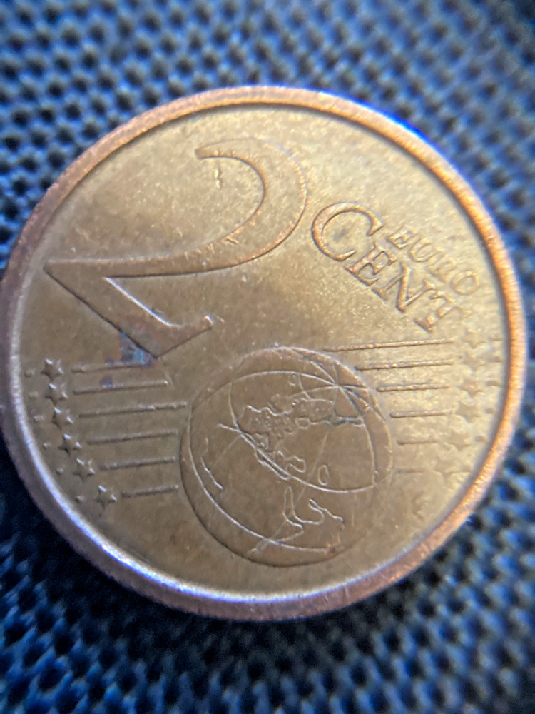 2001 Spain 2 Two Euro Cents Circulated