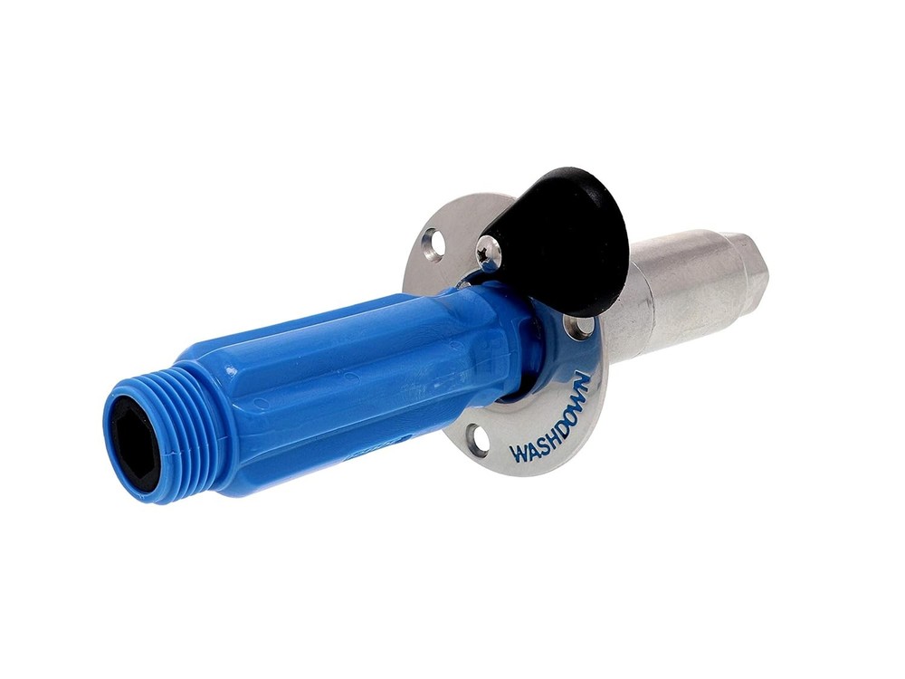 Jabsco Stainless Steel Quick-Release Hose Deck Mount Fitting & Hose Adapter