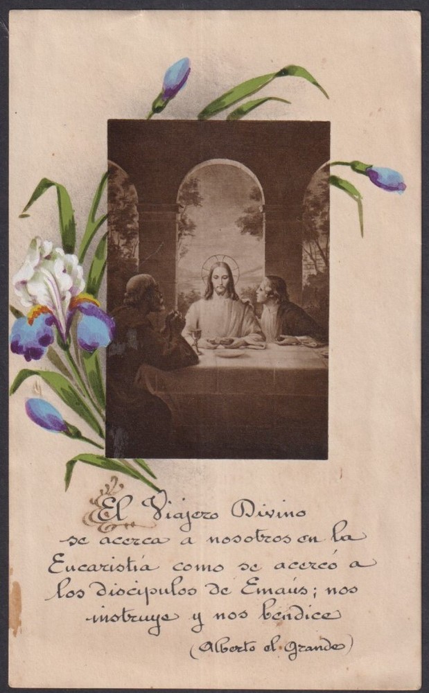 Holy card antique de Jesus santino image pieuses estampa