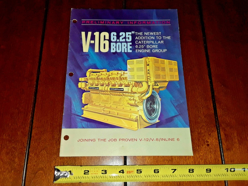 CATERPILLAR CAT V-16 ENGINE BROCHURE