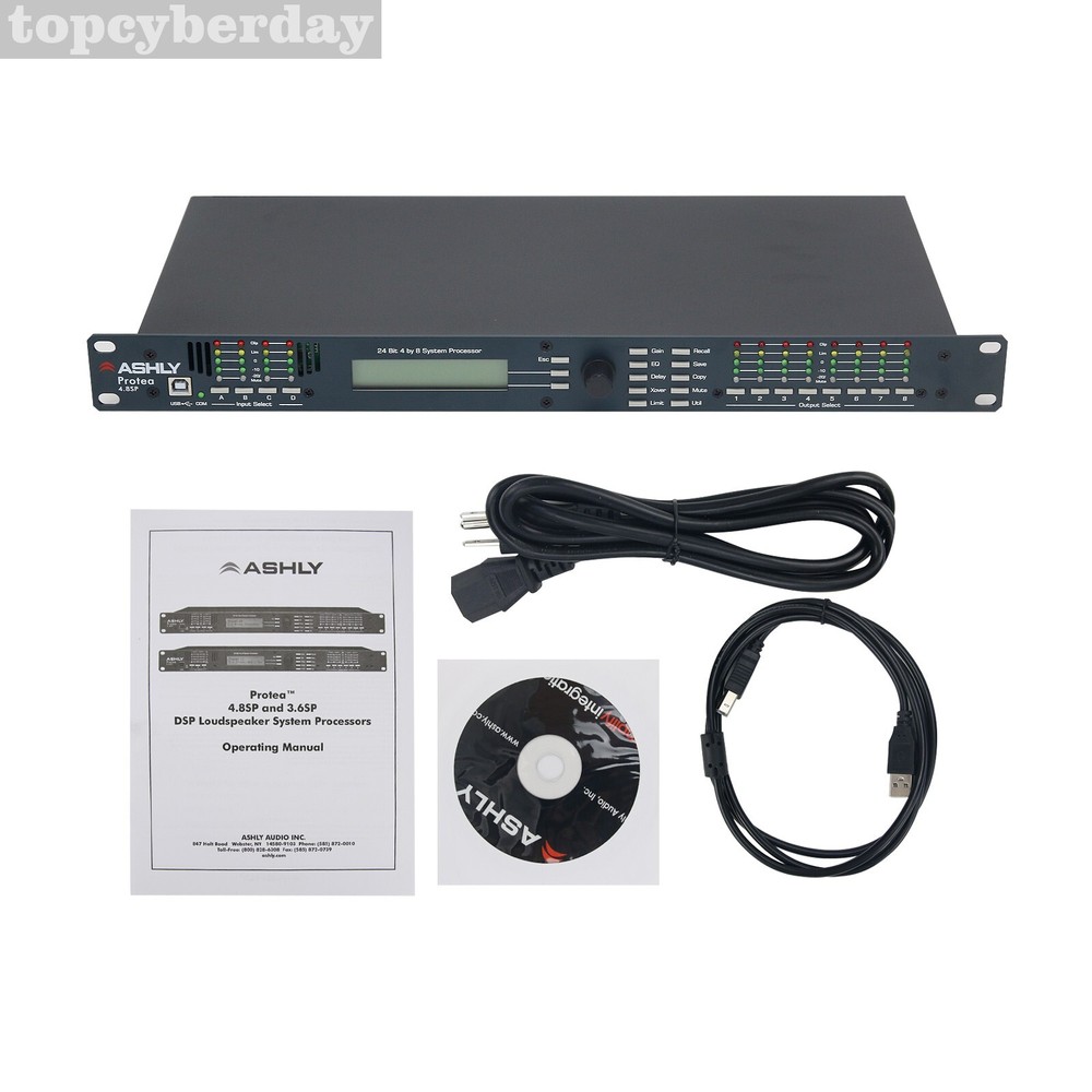 4.8SP DSP Digital Audio Processor Software 4 In 8 Out Professional Sound System