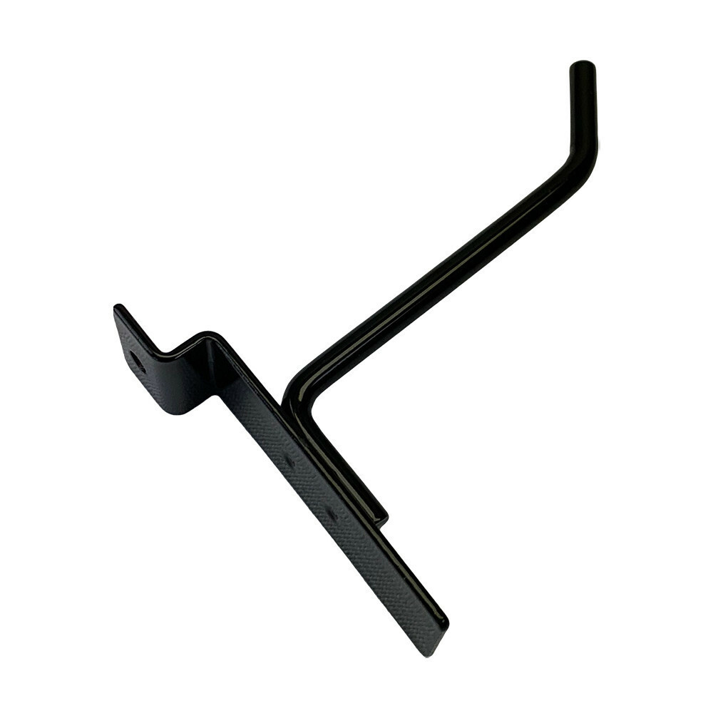4" Slatwall Hooks, Black, Hanger Display,Display Panel Hooks Wire Metal 24Pc Set