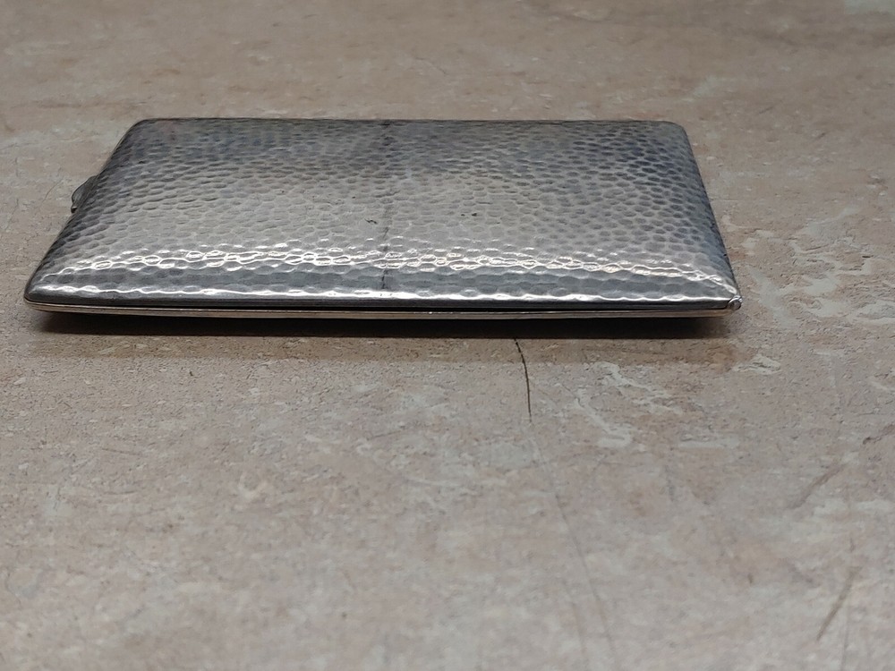 Antique Hammared Sterling Silver Cigarette Case