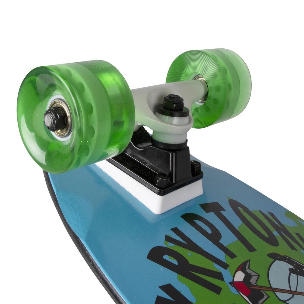 New Kryptonics 28" Cruiser Complete Skateboard (Splash Green/Blue)