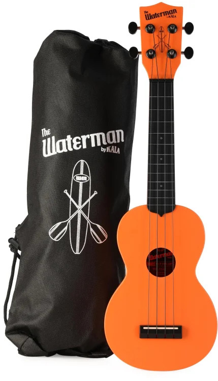Kala The Waterman Soprano Ukulele - Orange