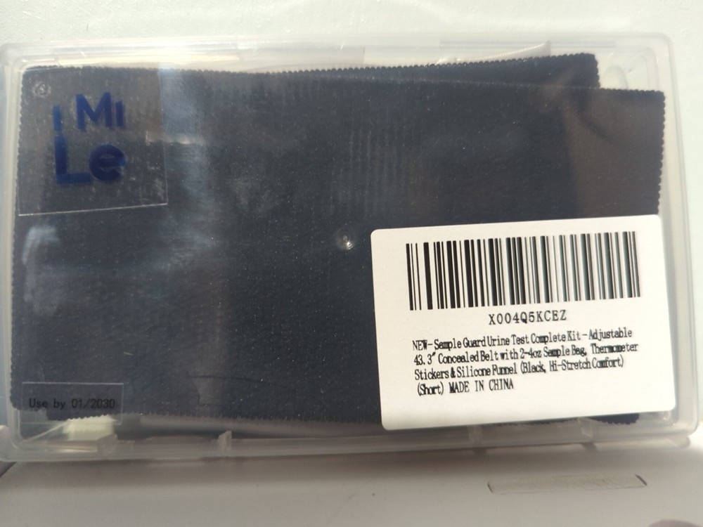 Urine Test Complete Kit -Adjustable 43.3" Concealed Belt With 2-4oz Sample Bag