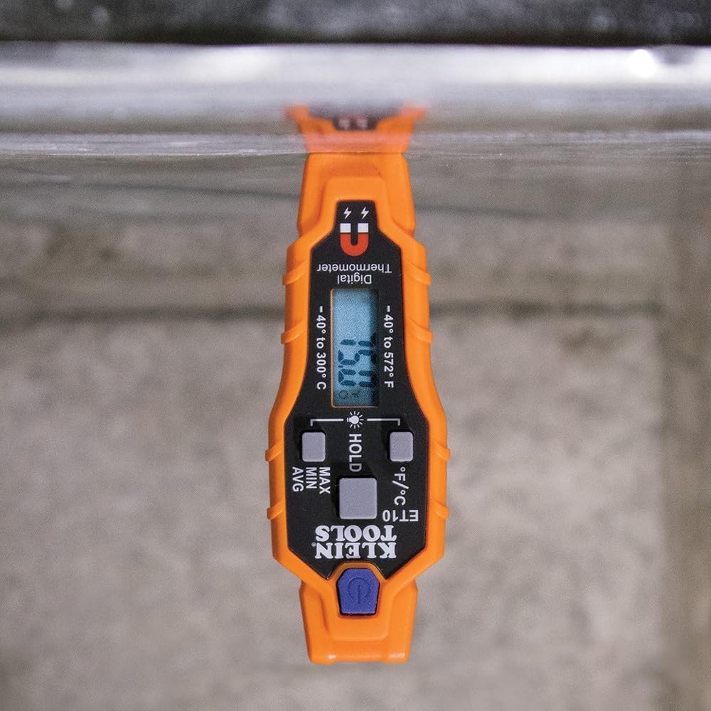 Magnetic Digital Pocket Thermometer with Backlit Display and Temperature Range