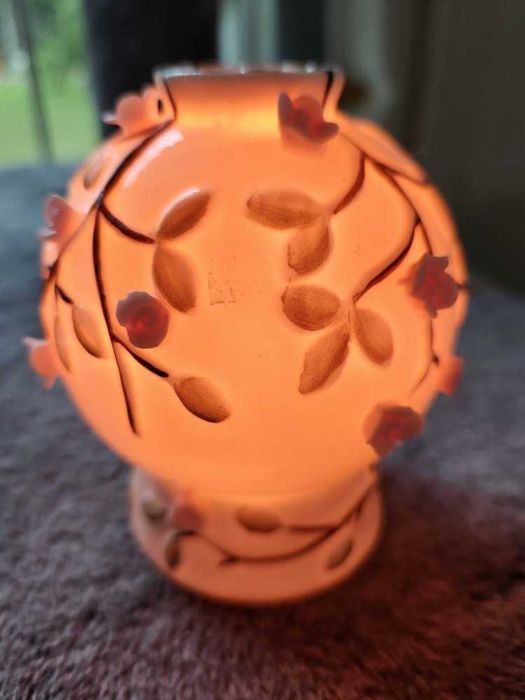 LW Irice Japan Perfume Night Light Porcelain Scent Diffuser Applied Tiny Flowers