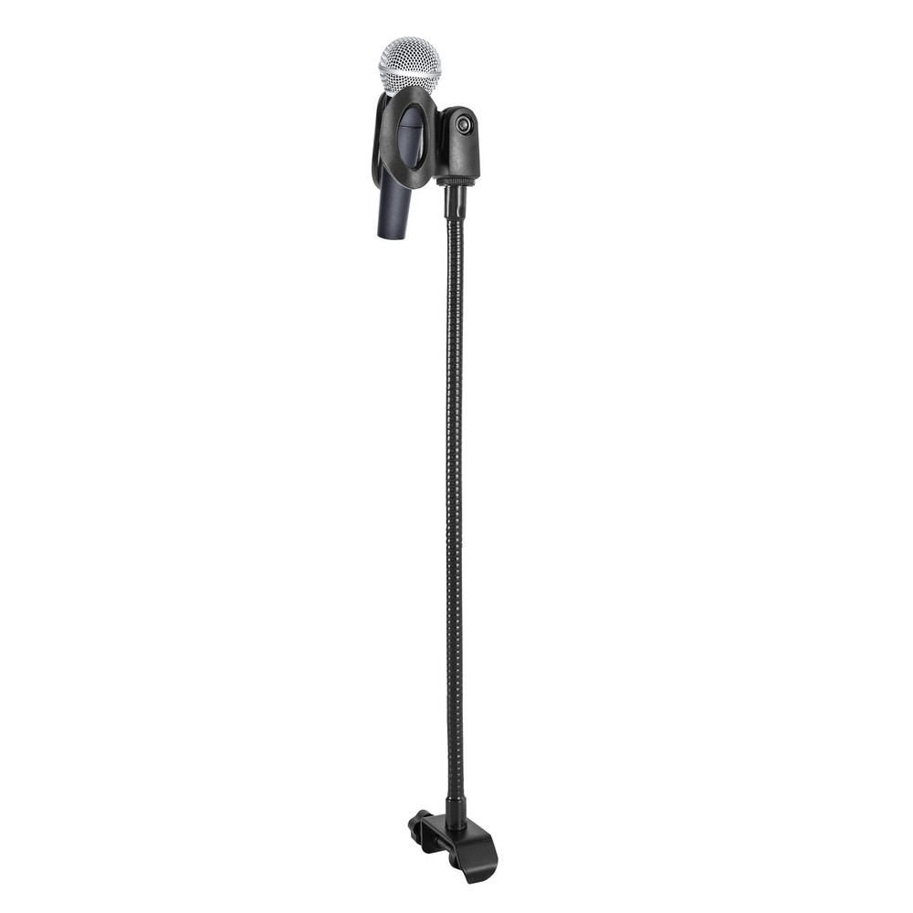 Adjustable Microphone Stand Black with Desk Clamp for Radio Broadcasting