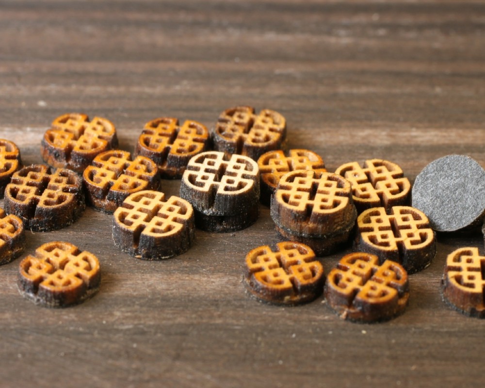 Fretboard Position Markers (10) "Celtic Square"