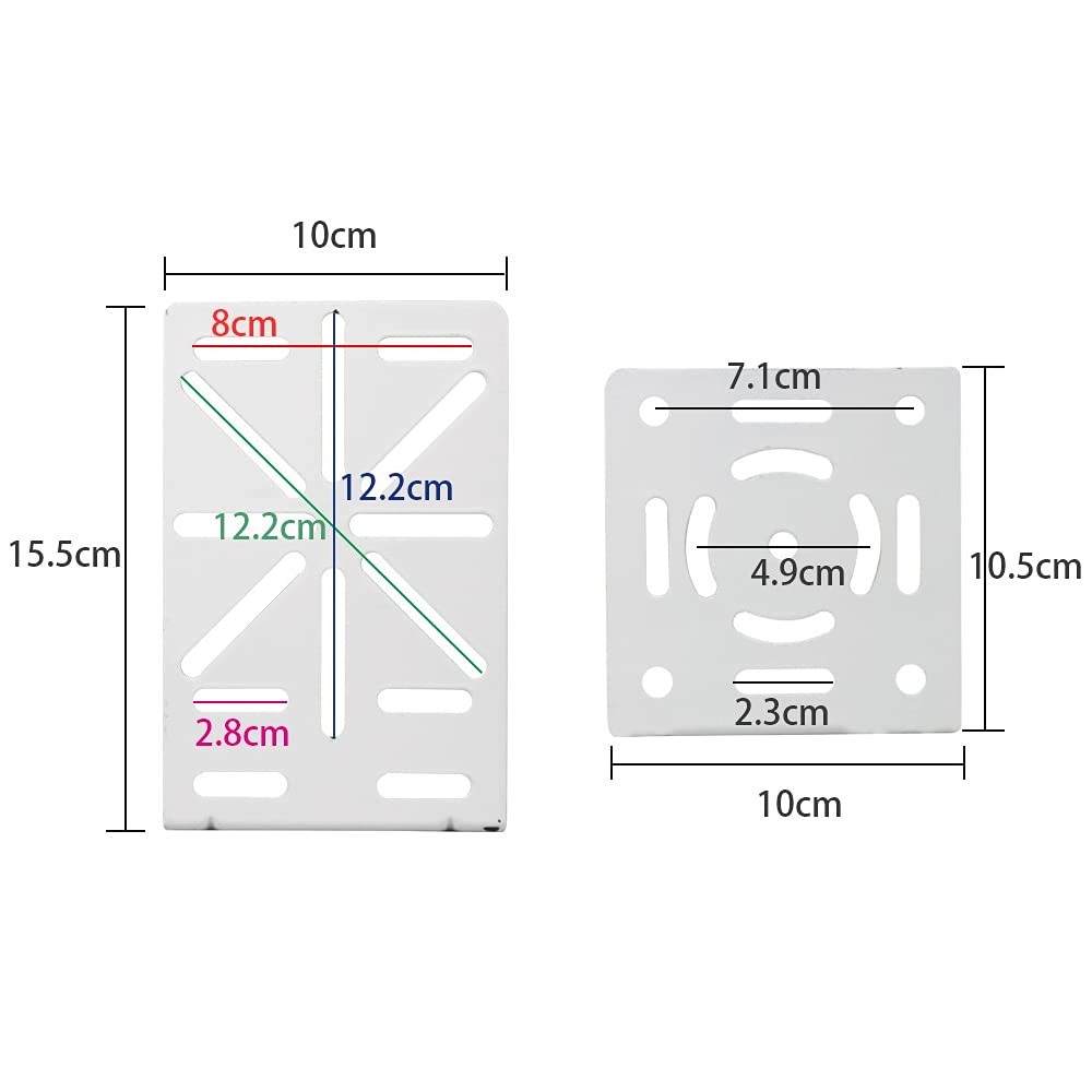 compcctv L-Shape Dome Camera Bracket,Universal Wall Ceiling Mount White