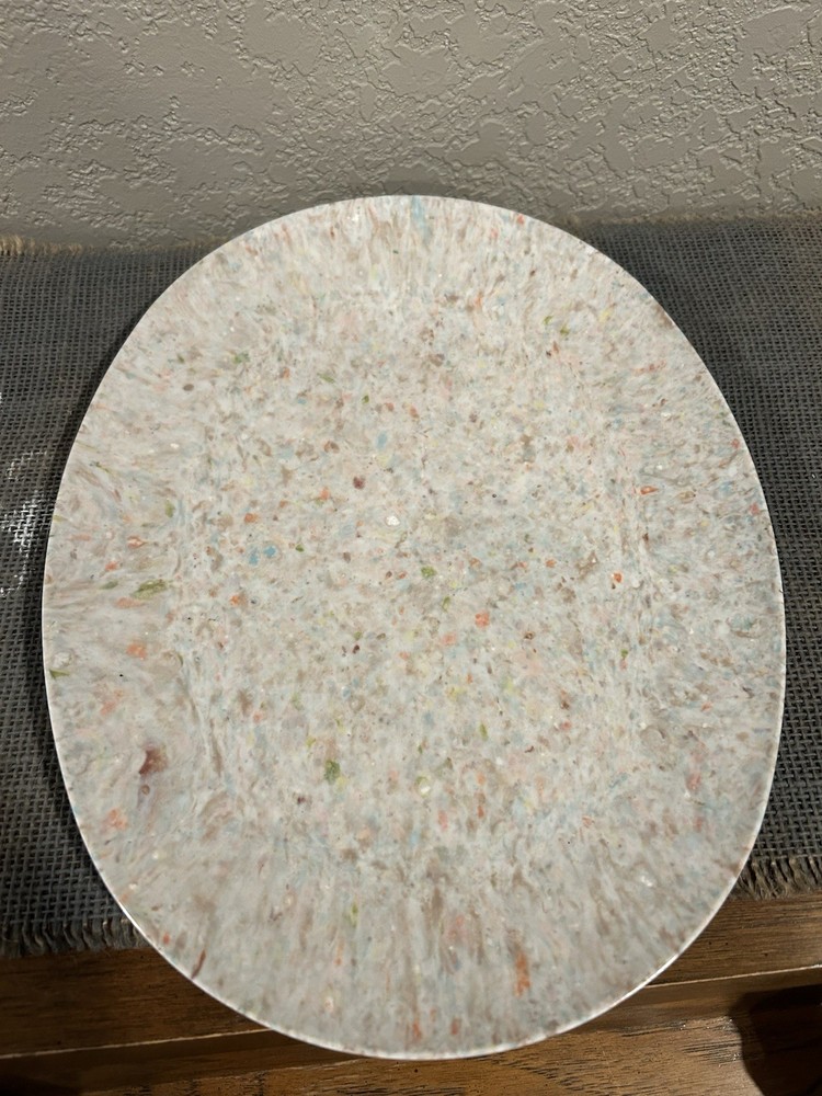 Melamine Serving Platter Speckled  Confetti 13” X 10”