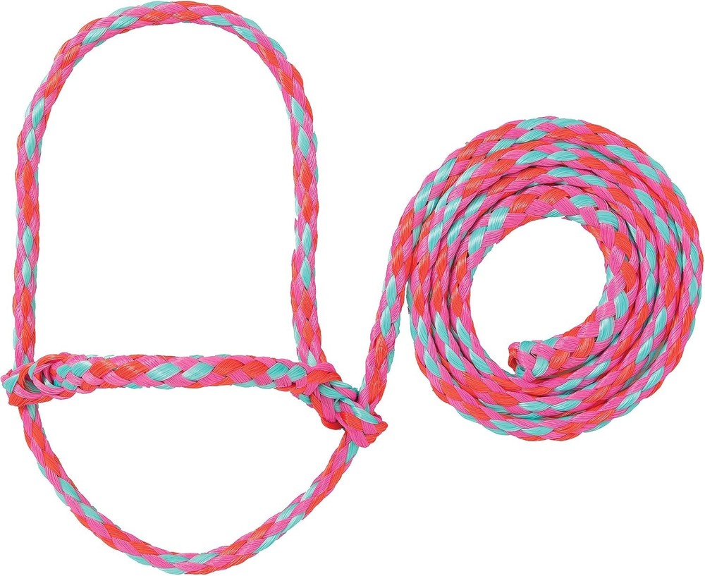 Weaver Braided Poly Rope Halter 4ft Adjustable Soft Sheep Goat