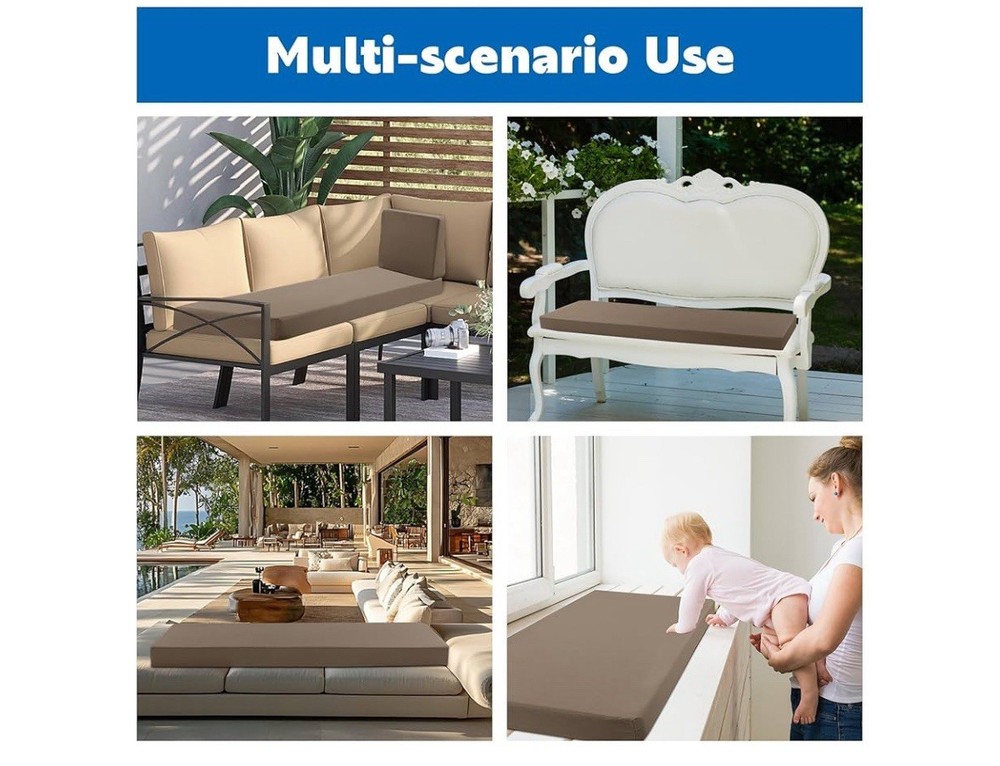 Foam Sauna Seat Cushion with Back Support