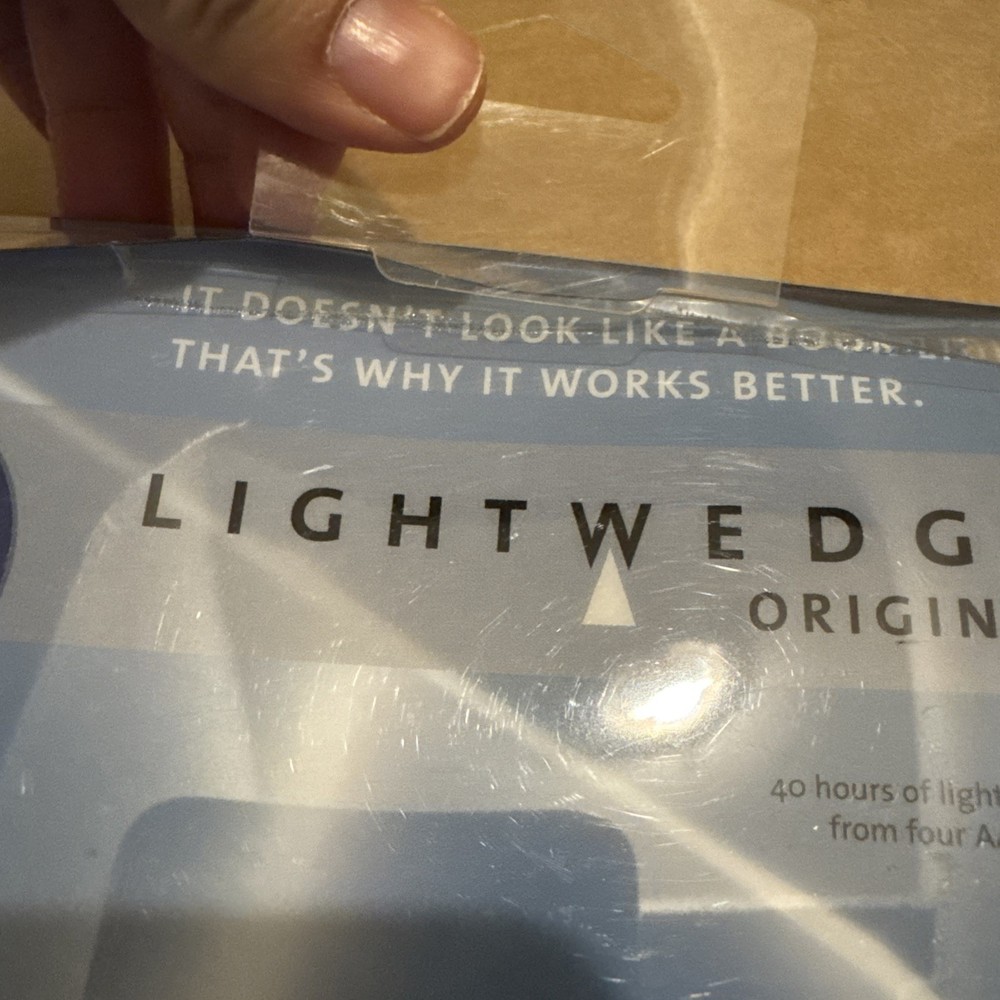 Lightwedge Original Large Blue Gray Color Book Light, Full-Size With Soft case