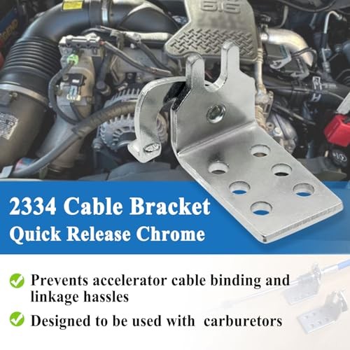 2Pcs 2334 Morse Cable Bracket for Automotive Cable Installation, Weld-on