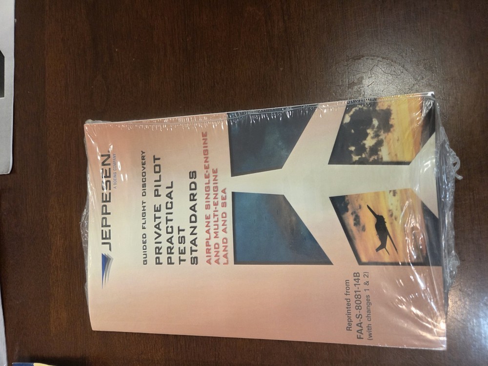 ​Jeppesen Guided Flight Discovery Private Pilot Kit Flight Bag E6B Plotter NOS