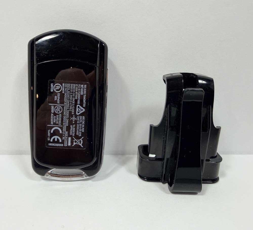 DSC WT4989 Black Two-Way 5-Button Wireless Keyfob with backlight, clip & works